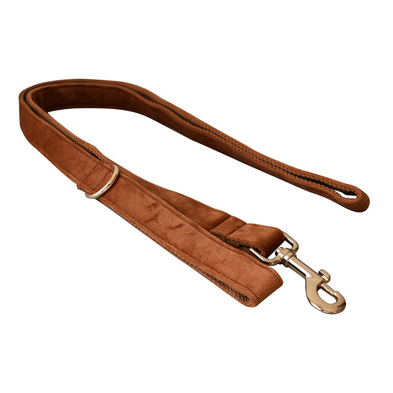 Ancient Pottery Velvet Dog Leash Pet Neck Collar