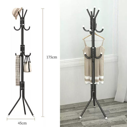 Coat Stand Coat, Hat, Jacket, Umbrella Floor Standing Rack Clothes Hanger  Hooks