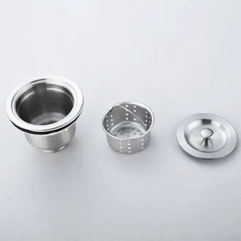 1pc Kitchen Sink Strainer W/Handle, RV Kitchen Sink, Sink Waste Strainer, Stainless Steel Sink Dishwasher Hopper, Restaurant Sin
