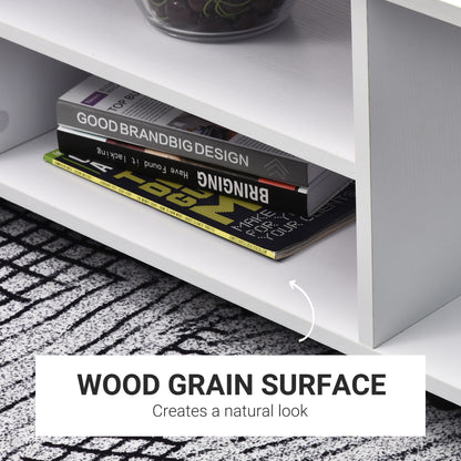 Modern TV Cabinet Stand Storage Shelves Table Furniture Bookshelf  White