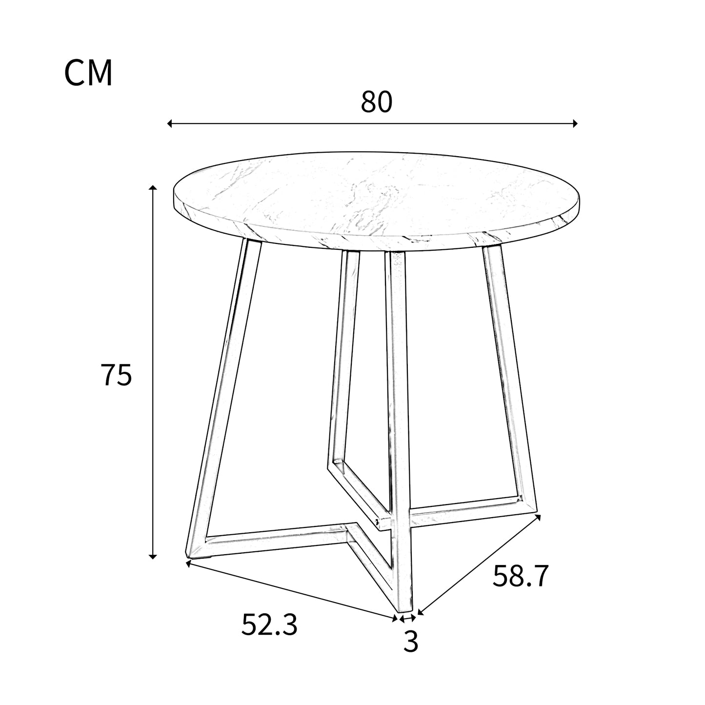 Dining Table Set  5 Pieces With 4 Chairs, Gold Metal Legs, White Top, Black Velvet Dining Chairs