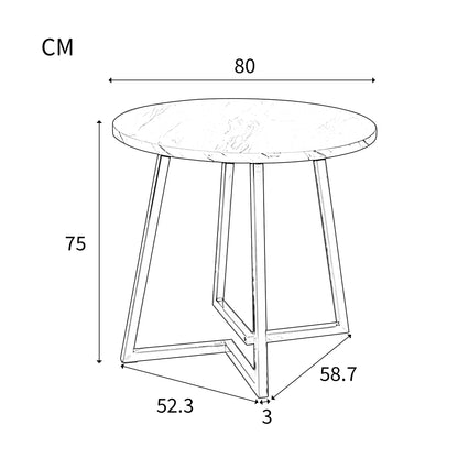Dining Table Set  5 Pieces With 4 Chairs, Gold Metal Legs, White Top, Black Velvet Dining Chairs