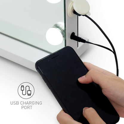 15 Bulb Large Hollywood Make-up Mirror Lighting 58*46cm w/USB Charging